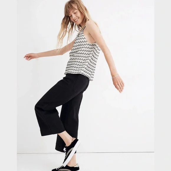 Madewell Texture & Thread Button-Front Swing Tank - Picture 3 of 6